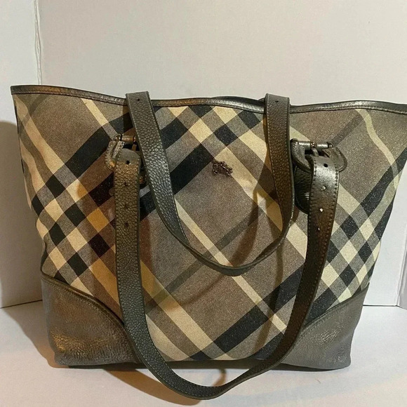 Burberry shimmer check Byron tote handbag - Picture 13 of 15